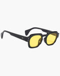 Yellow Chunky Angular 90s-style Square Sunglasses - Photo 5