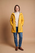 Women's Hooded Jacket Relaxed Fit in Yellow — primary studio