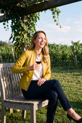Women's Jacket Short Zip in Yellow — vineyard lifestyle