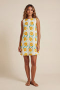 Yellow Yellow Floral Sleeveless A-line Mini Dress - A-Line dress - Photo 1